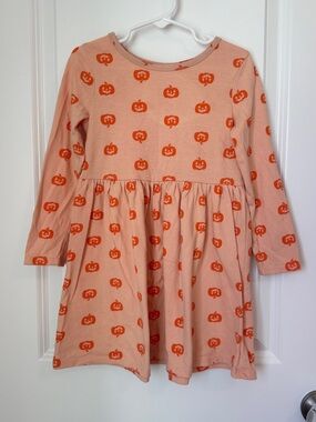 Cat & Jack Toddler 5T Halloween Jack-O-Lantern Dress Pumpkin Print